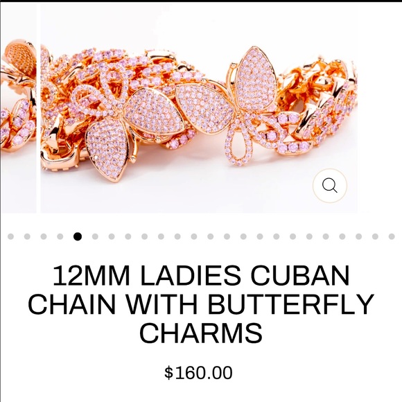 Santo X Santo 12MM Butterfly Rose Gold Chain - Picture 2 of 4